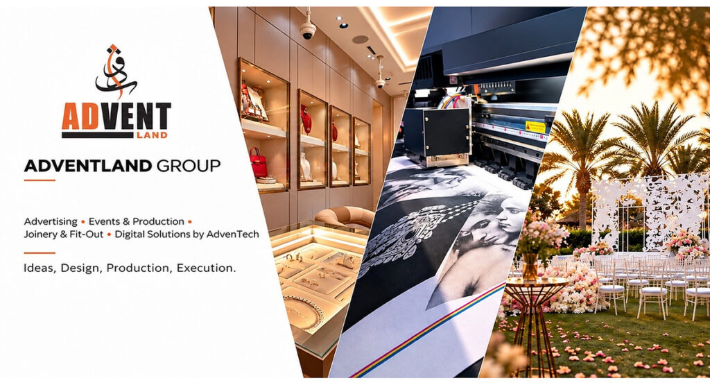 AdventLand Group: advertising, events and production, joinery and fit-out, and digital solutions by Adventech