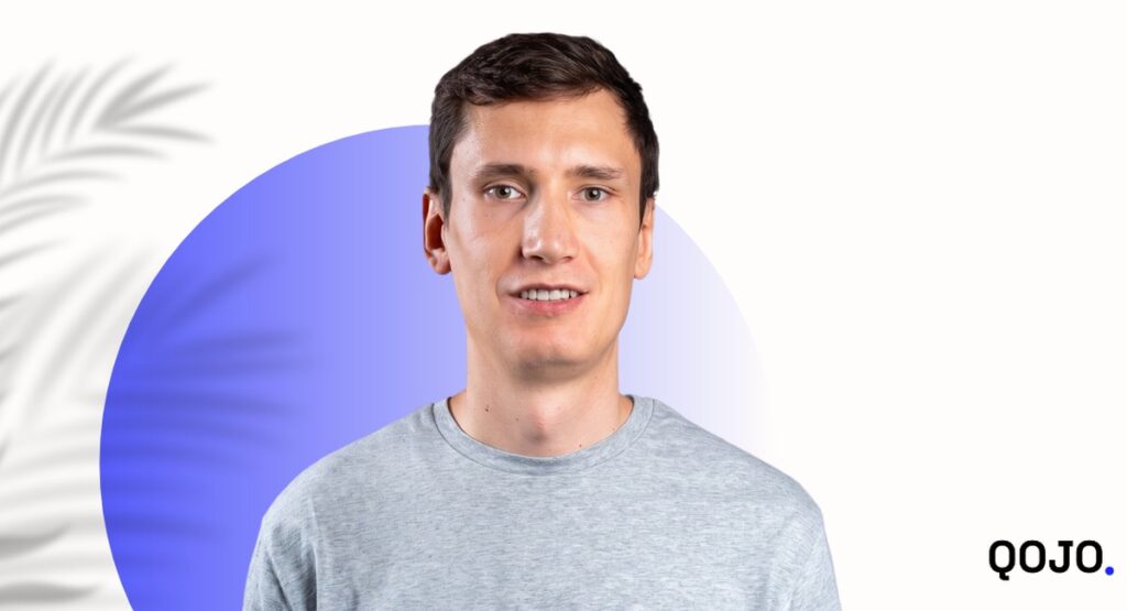 Portrait of Aidar Akmaev, founder of the AI presentation platform NOXI