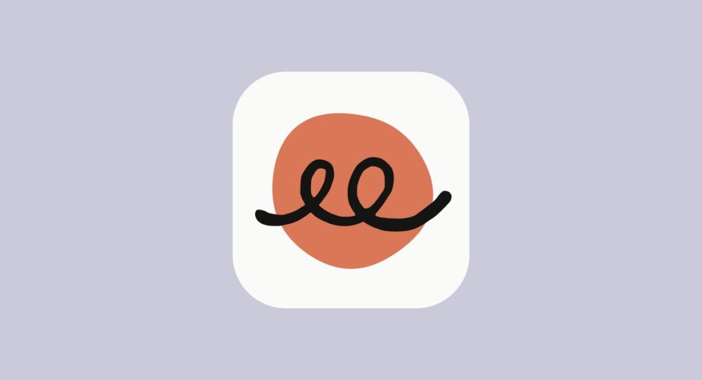 The Claude Duet app icon, a coral circle with a black loop mark on a white rounded square