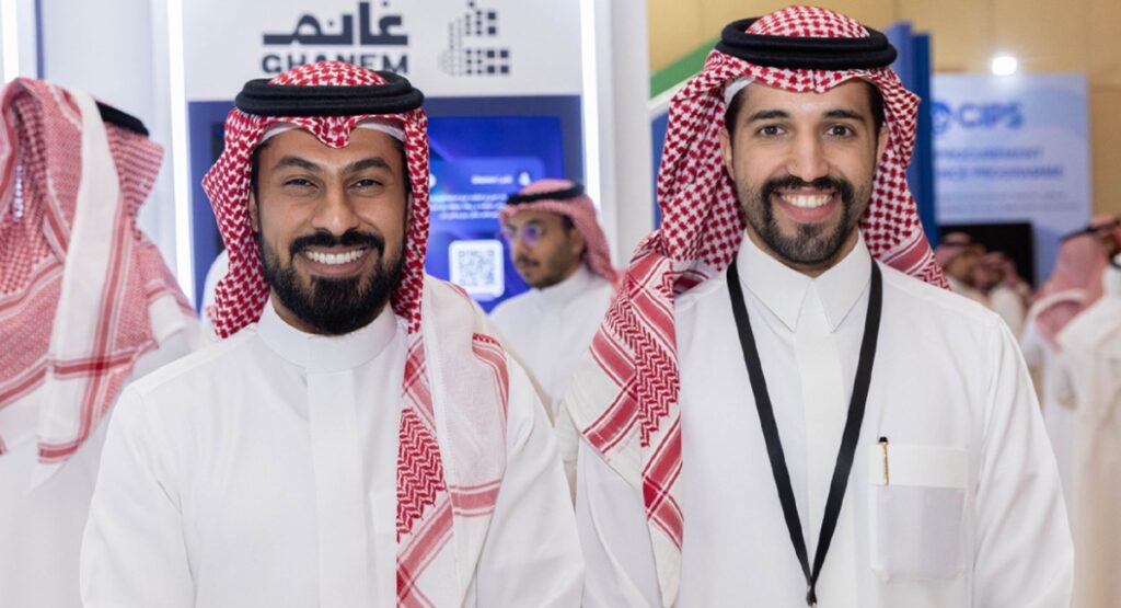 Ghanem co-founders at a company event