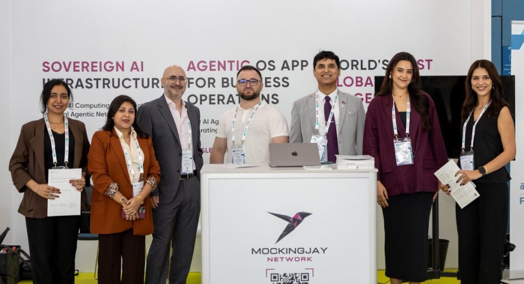 Soika Labs team at the Mockingjay Network stand